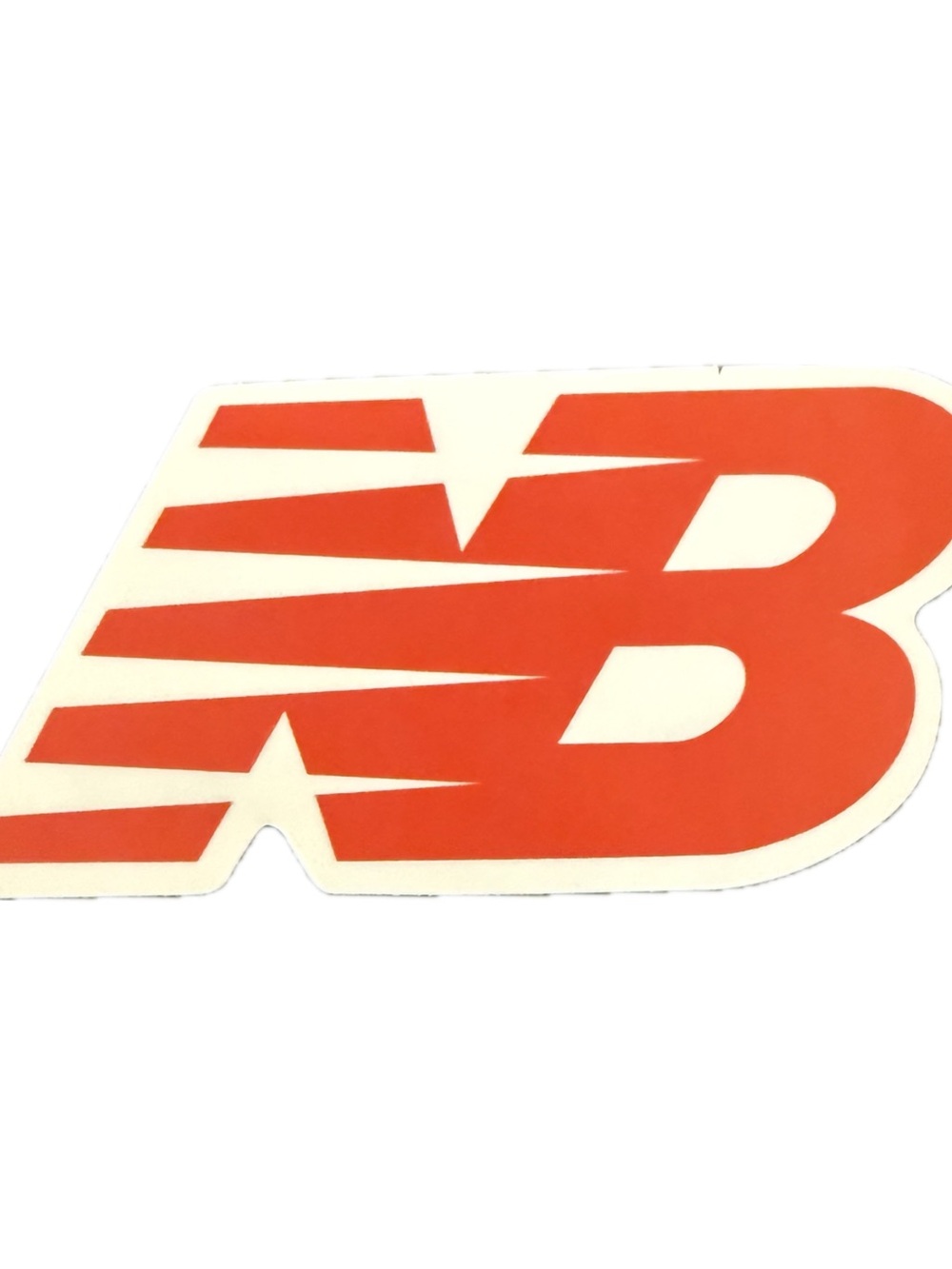 New Balance NB Logo Sticker Red Athletic Running Shoe Brand Decal